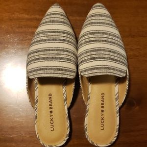 Lucky Brand slip on mules NEVER WORN